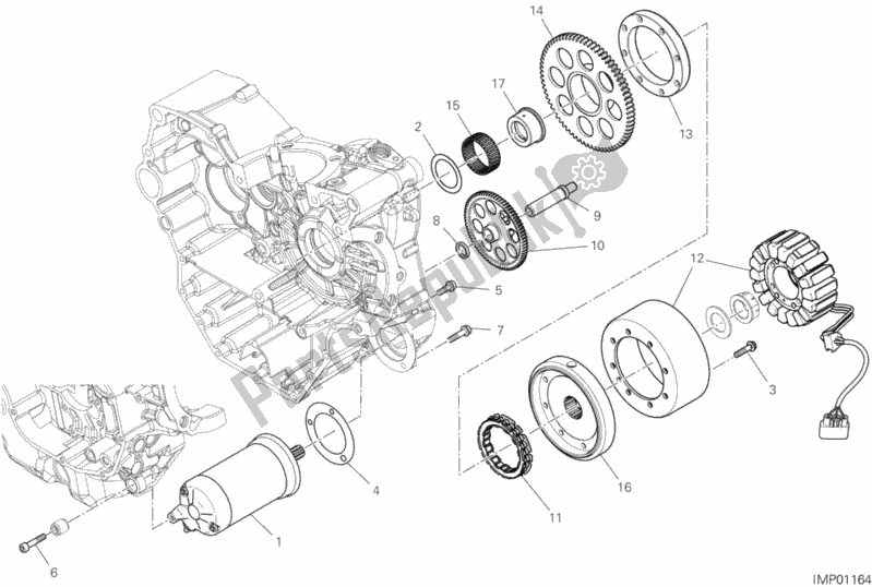Wszystkie części do Rozruch Elektryczny I Zap? On Ducati Hypermotard 950 2019